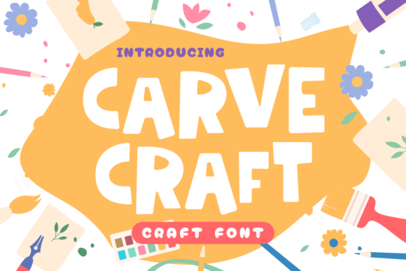 Carve Craft Font - Featured Image