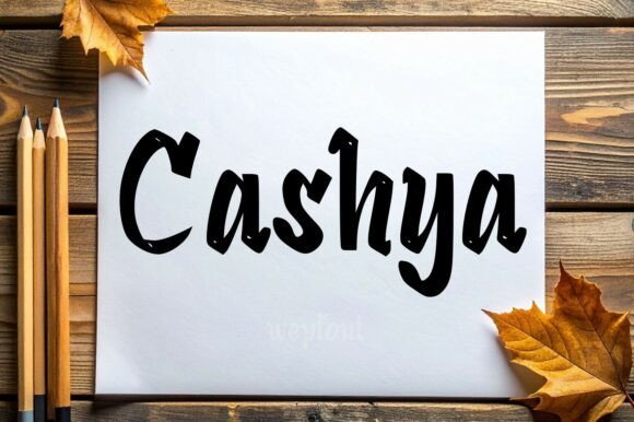 Cashya Font - Featured Image