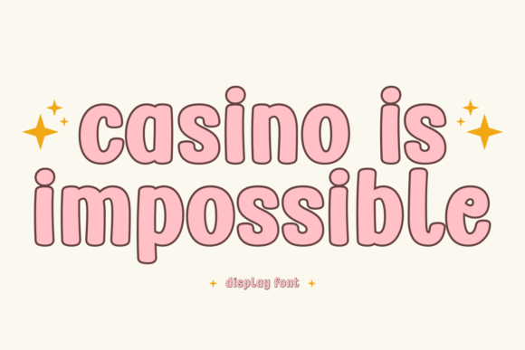 Casino is Impossible Font - Featured Image