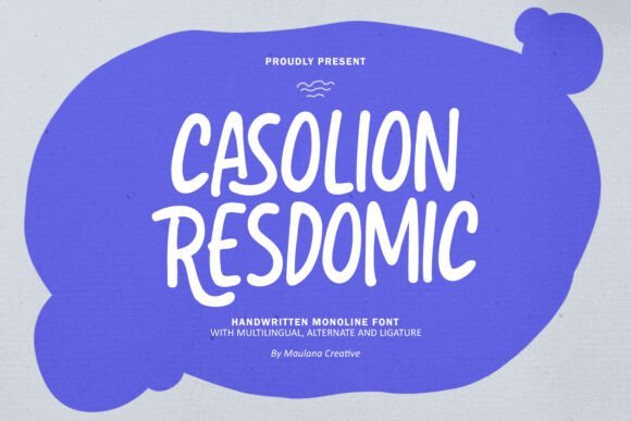 Casolion Resdomic Font - Featured Image