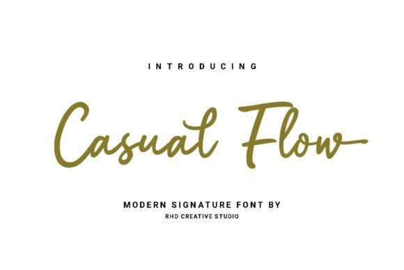 Casual Flow Font - Featured Image