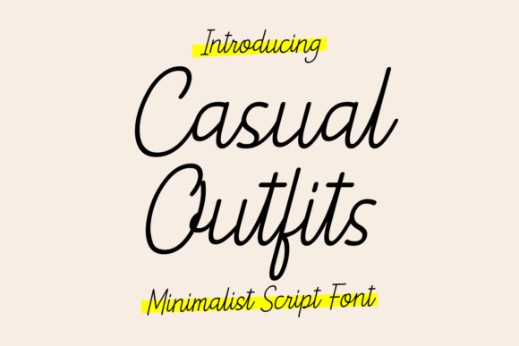 Casual Outfits Font - Featured Image