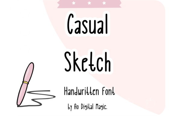 Casual Sketch Font - Featured Image