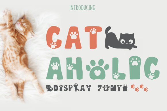 Cat-Aholic Font - Featured Image