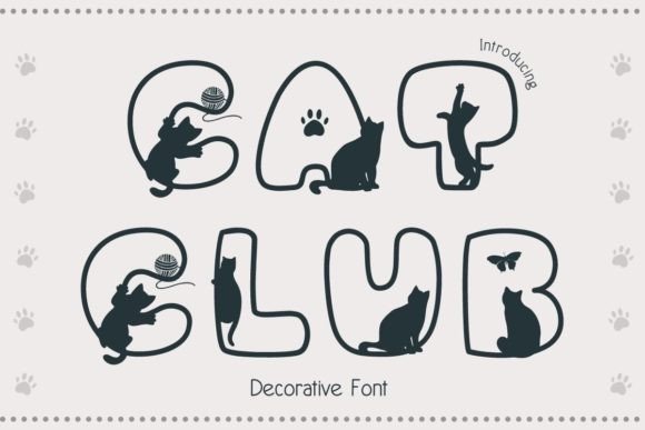Cat Club Font - Featured Image