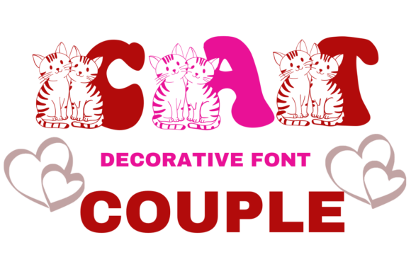 Cat Couple Font - Featured Image