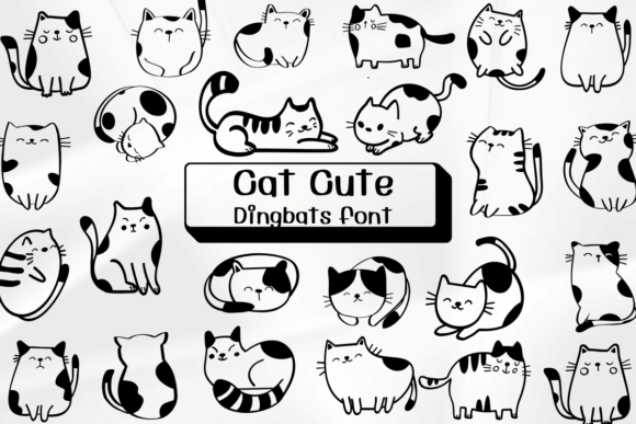 Cat Cute Font - Featured Image