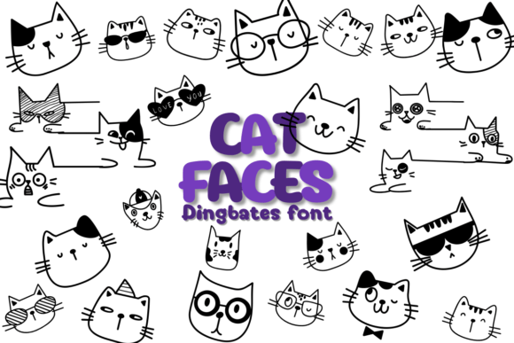 Cat Faces Font - Featured Image
