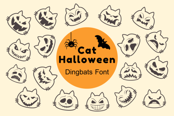 Cat Halloween Font - Featured Image
