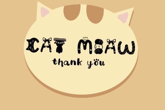 Cat Miaw Font - Featured Image
