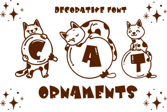 Cat Ornaments Font - Featured Image
