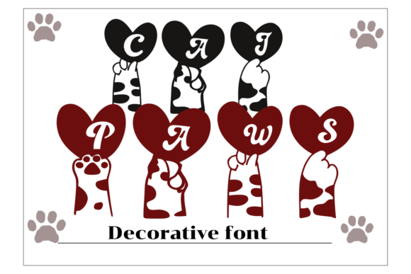 Cat Paws Font - Featured Image
