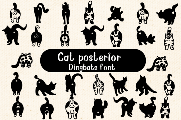 Cat Posterior Font - Featured Image