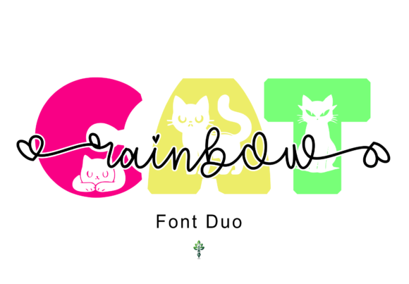Cat Rainbow Font - Featured Image