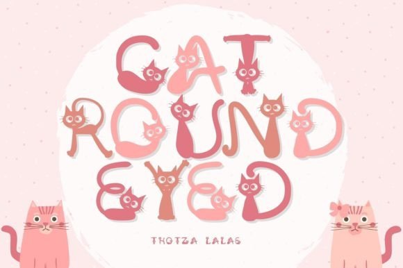 Cat Round Eyed Font - Featured Image