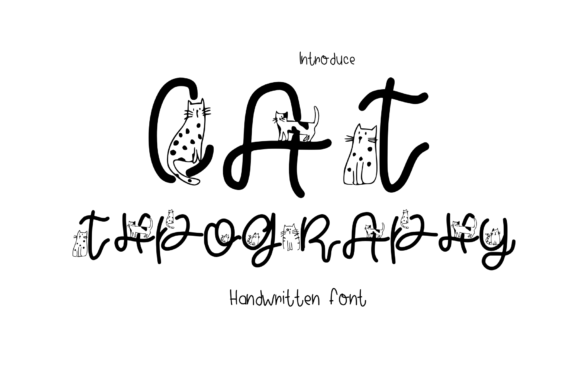 Cat Typography Font - Featured Image