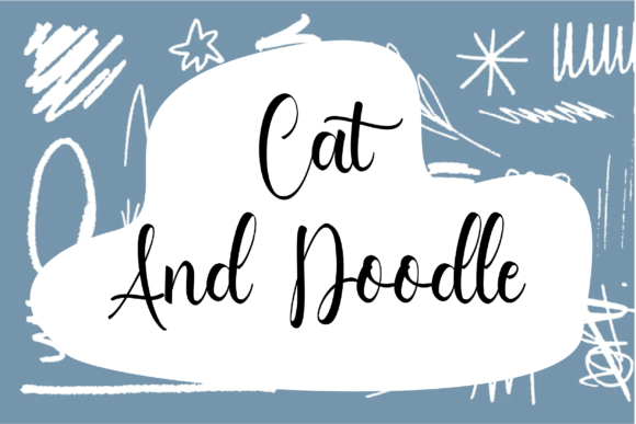 Cat and Doodle Font - Featured Image