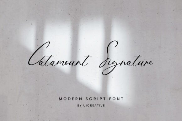 Catamount Signature Font - Featured Image