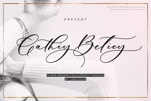 Cathiy Betiey Font - Featured Image