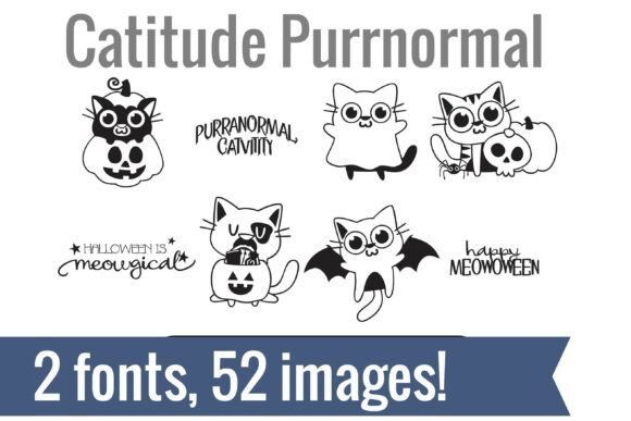 Catitude Dingbats Font - Featured Image