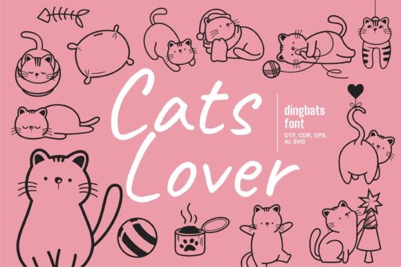 Cats Lover Font - Featured Image