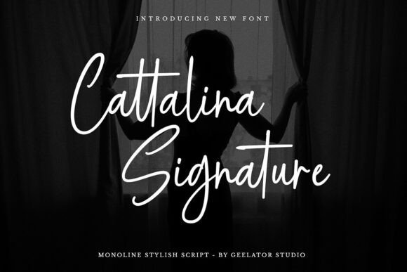 Cattalina Signature Font - Featured Image