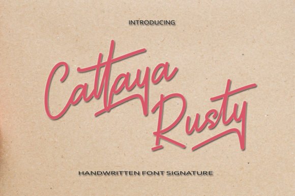 Cattaya Rusty Font - Featured Image