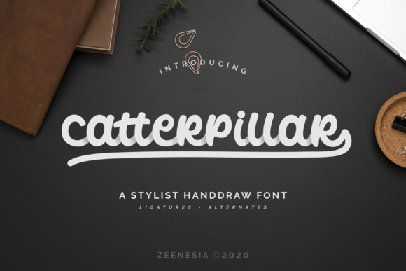 Catterpillar Font - Featured Image