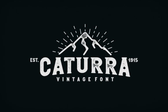Caturra Vintage Font - Featured Image