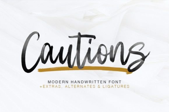 Cautions Font - Featured Image