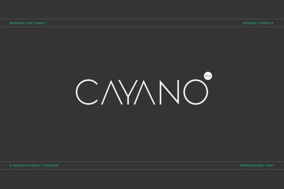 Cayano Pro Font - Featured Image