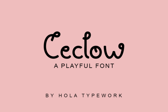 Ceclow Font - Featured Image