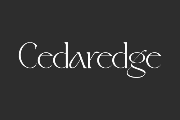 Cedaredge Font - Featured Image
