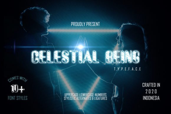Celestial Being Font - Featured Image