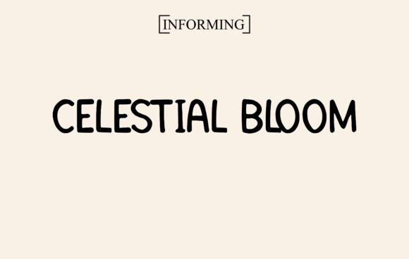 Celestial Bloom Font - Featured Image