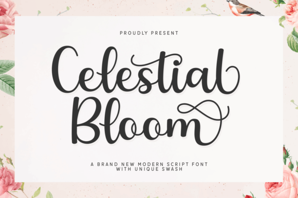 Celestial Bloom Font - Featured Image