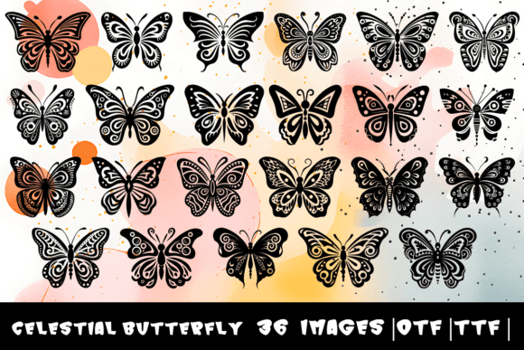 Celestial Butterfly Font - Featured Image
