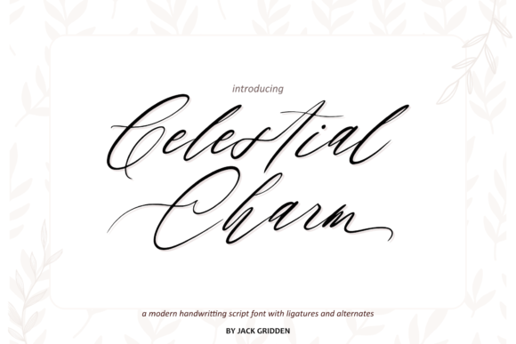 Celestial Charm Font - Featured Image