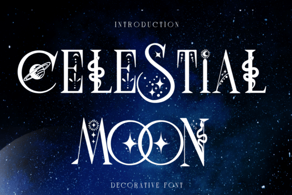 Celestial Moon Font - Featured Image