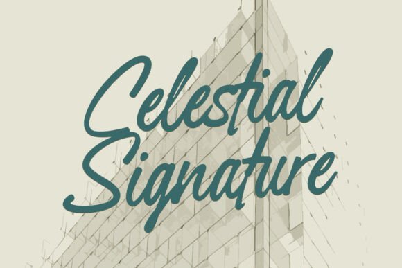 Celestial Signature Font - Featured Image