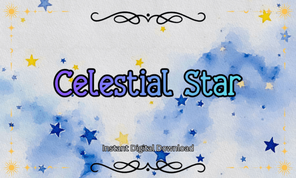 Celestial Star Font - Featured Image
