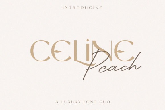 Celine Peach Font - Featured Image