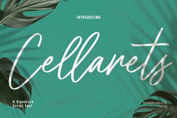 Cellarets Signature Font - Featured Image