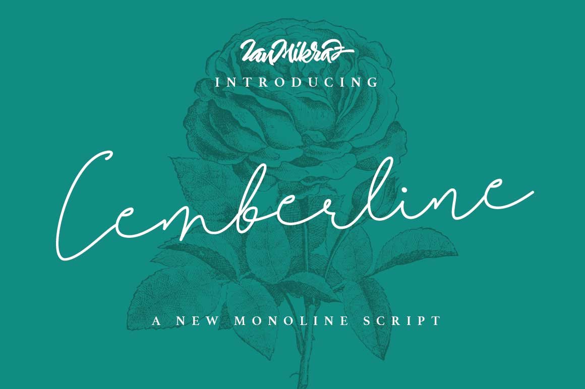 Cemberline Font - Featured Image