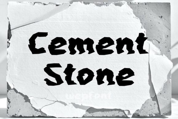 Cement Stone Font - Featured Image