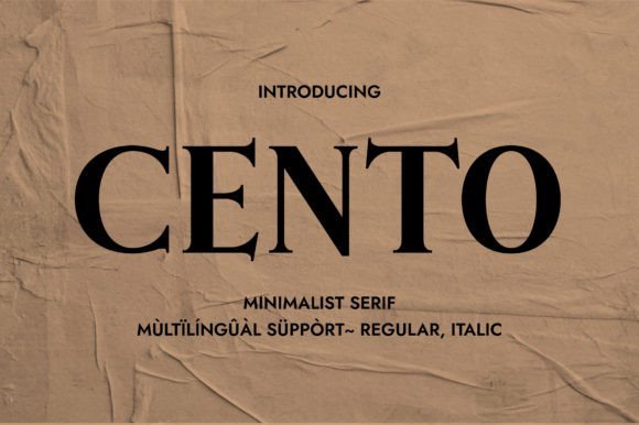 Cento Font - Featured Image