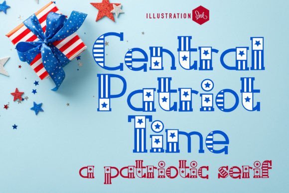 Central Patriotic Time Font - Featured Image