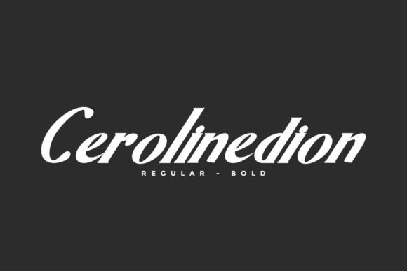 Cerolinedion Font - Featured Image