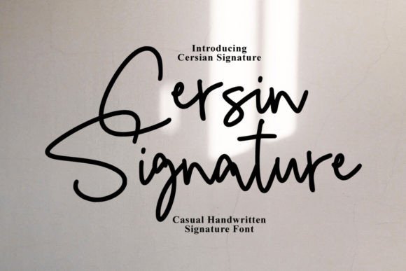 Cersin Signature Font - Featured Image