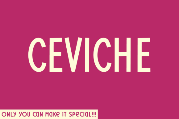 Ceviche Font - Featured Image